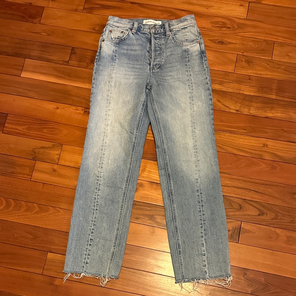 Denim Forum The Arlo Hi-Rise Straight Jean
